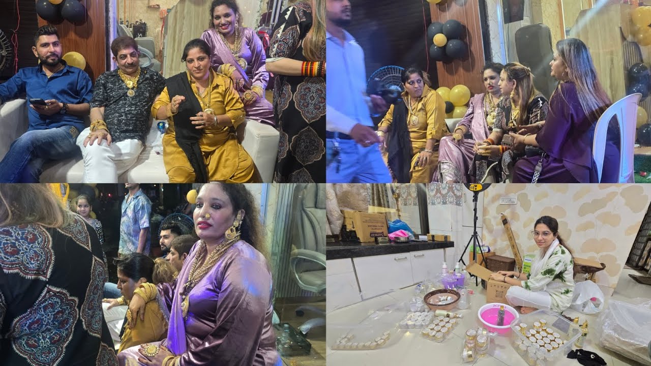 Zamin Zara Log Ki New LUXURY Parlour Ki Opening kiye humlog Ne bahut Masti dhamal👌👌🤣🤣