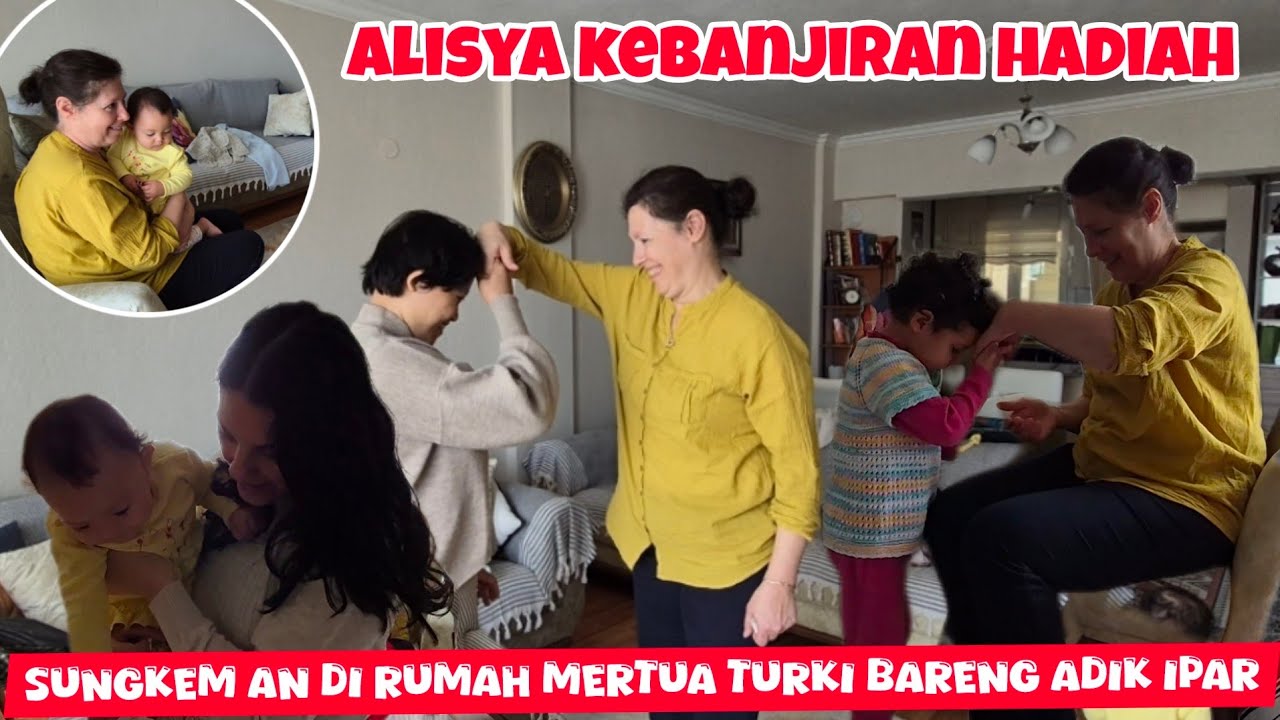 KUMPUL DI RUMAH ANNE BARENG ANAK CUCU NYA #lebaran #sungkem #mertuaidaman