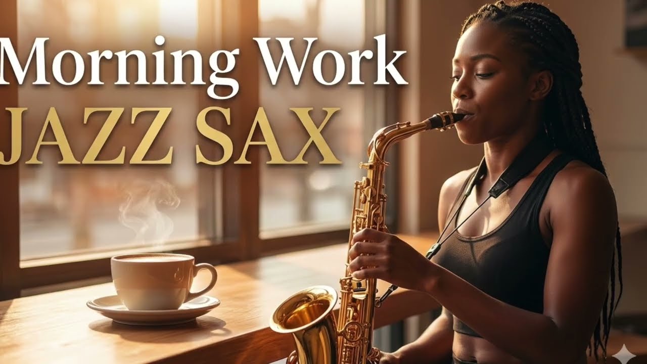 Morning Work Jazz Sax ☀️ Smooth Cafe Music for Focus & Productivity