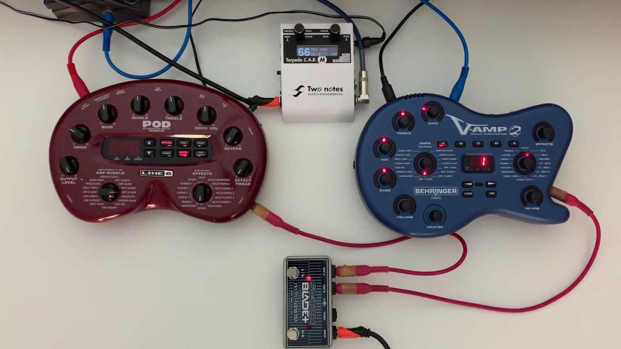 Line 6 Pod 2 VS Behringer V Amp 2 with Torpedo Notes Cab M