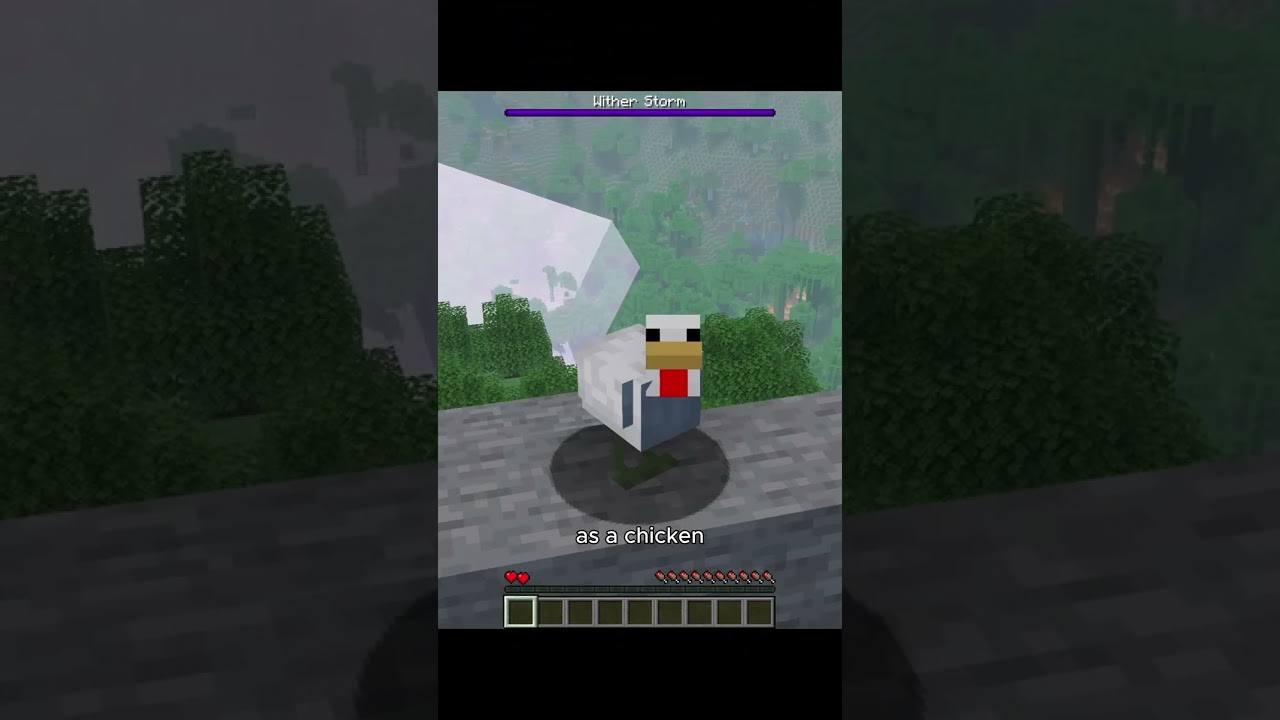 Is It Possible to Beat the Wither Storm as a Chicken? #minecraft #minecraftchallenge