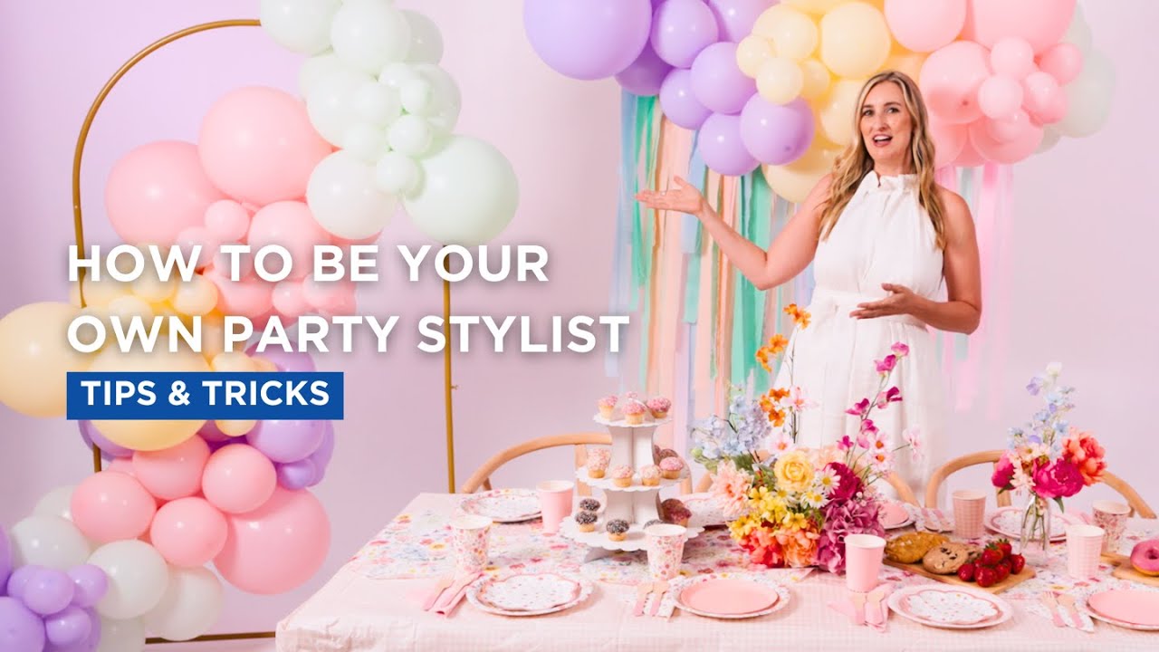 How To Be Your Own Party Stylist: DIY Table Setting, Balloon Garland | Spotlight Stores