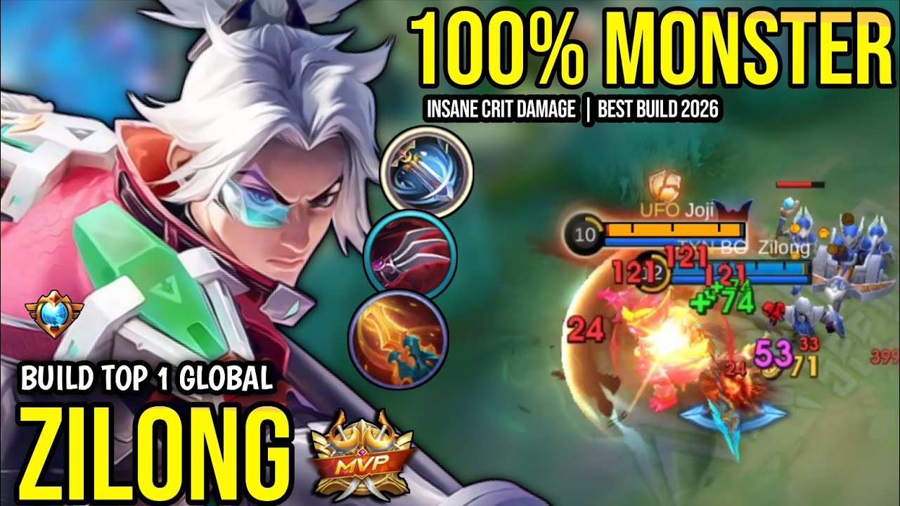ZILONG BEST BUILD 2026 | BUILD TOP 1 GLOBAL ZILONG GAMEPLAY | MOBILE LEGENDS✓