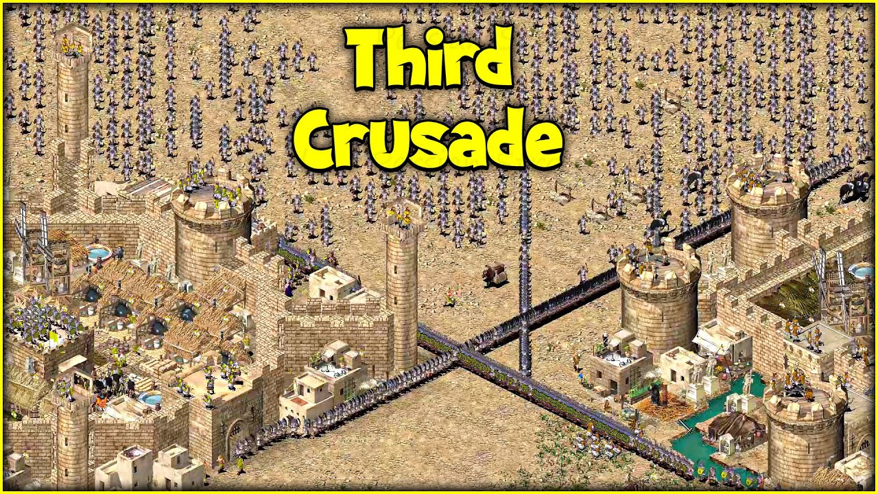 Saladin and Emir VS Richard and Frederick Stronghold Crusader