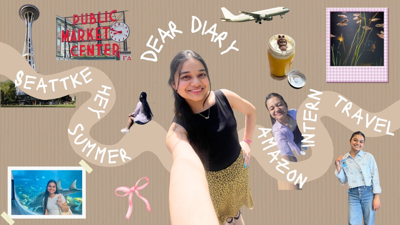Seattle Summer as a First-Year + My Amazon Internship Journey✨| First solo travel✈️ | Summer 2025⛱️