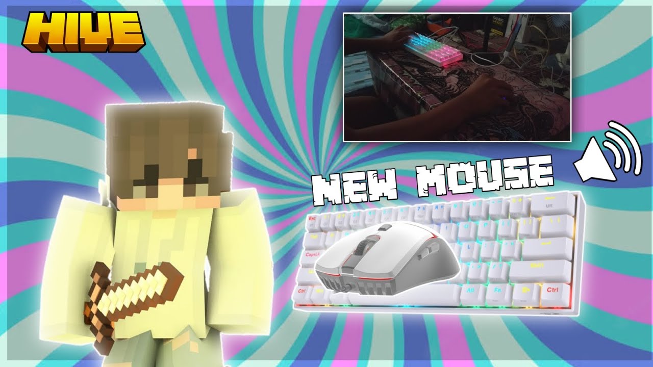 [NEW MOUSE]+[HANDCAM] Hive Sky Wars OTG MCPE ASMR