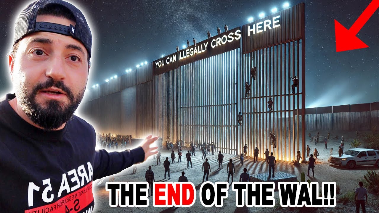 CAMPING AT THE END OF THE USA MEXICO BORDER WALL!