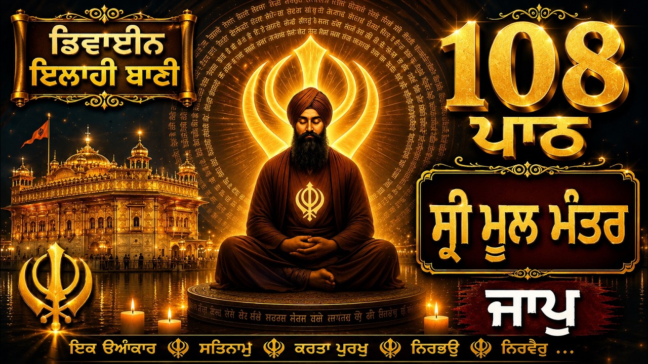 108 Mool Mantra Paath | Powerful Meditation | Gurpreet Badal | Divine Ilahi Bani | Peaceful Gurbani
