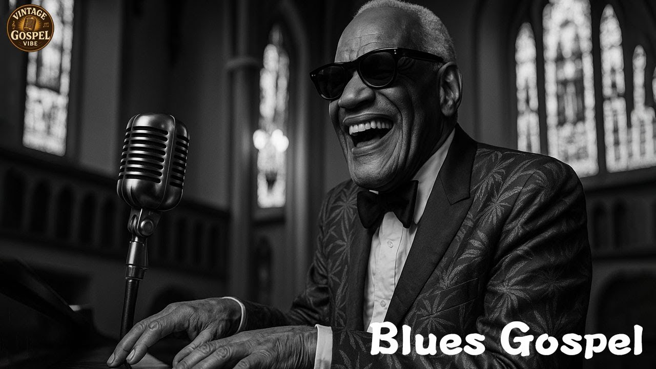 Vintage Gospel Vibe: Soulful 1960s Blues Inspired by Ray Charles✝️