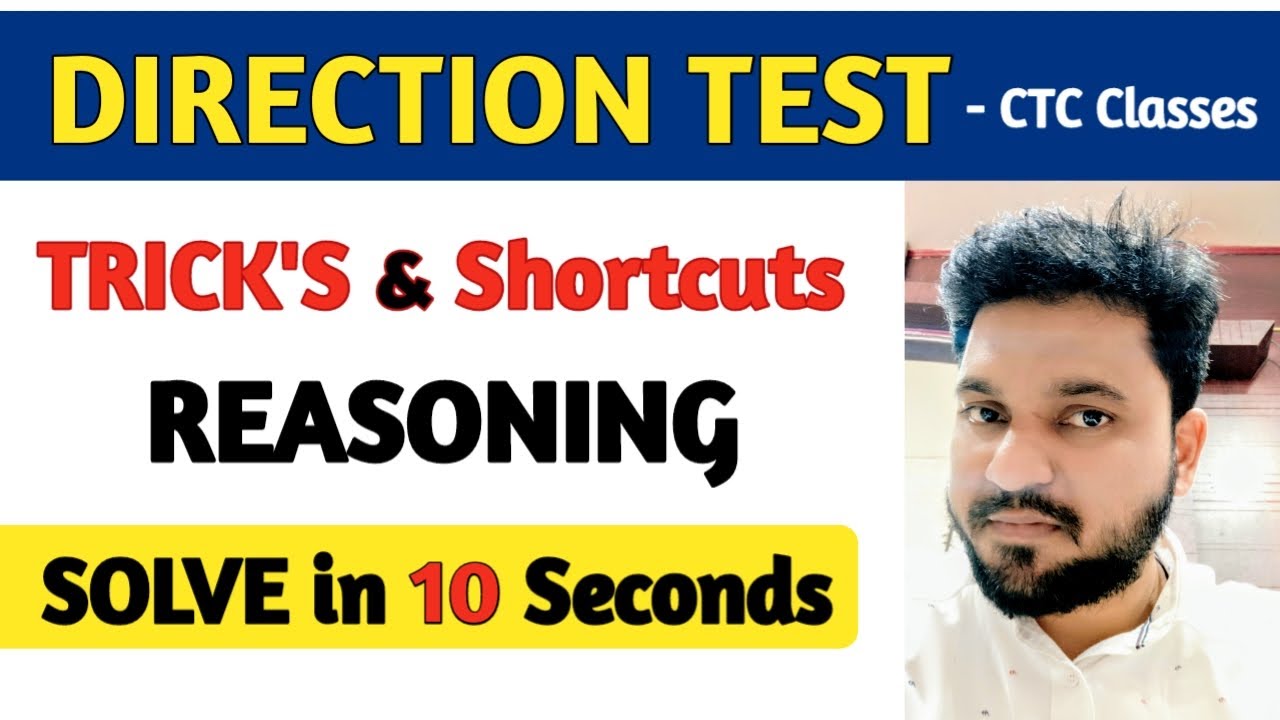 Direction Sense Test l Reasoning Tricks & Shortcuts l CA Foundation Logical Reasoning