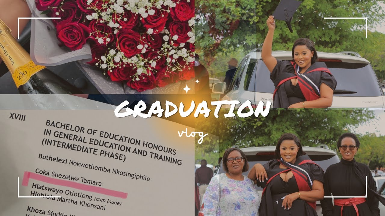 MY GRADUATION VLOG 🎓🍾 | SOUTH AFRICAN YOUTUBER | Otlotleng