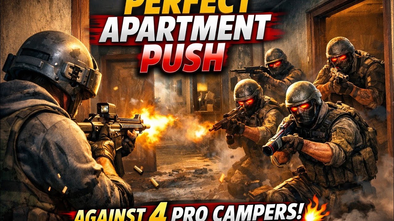Perfect Push in apartments against 4 pro campers 