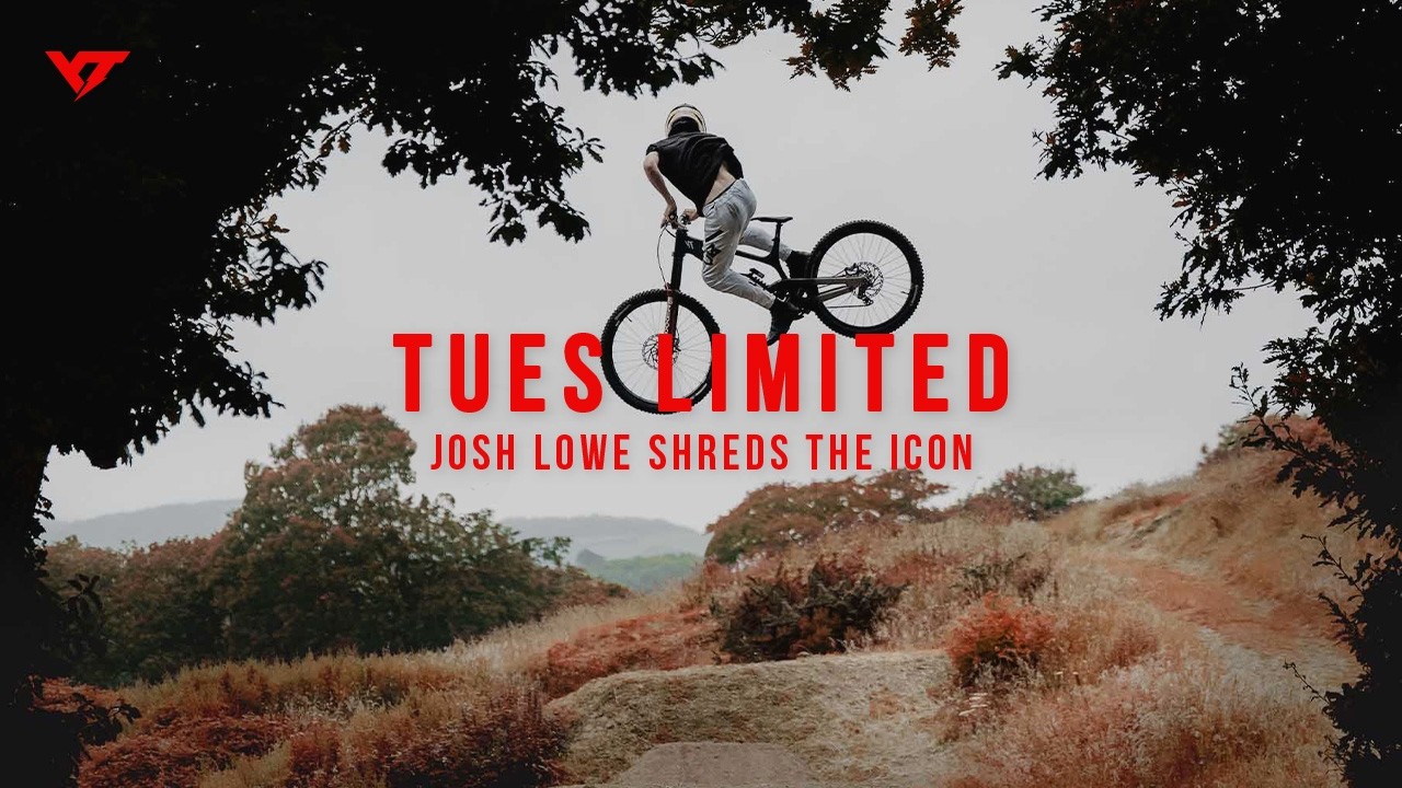 Josh Lowe rides the new #TUES Limited: A Mountainbike Icon ⚫️🔴