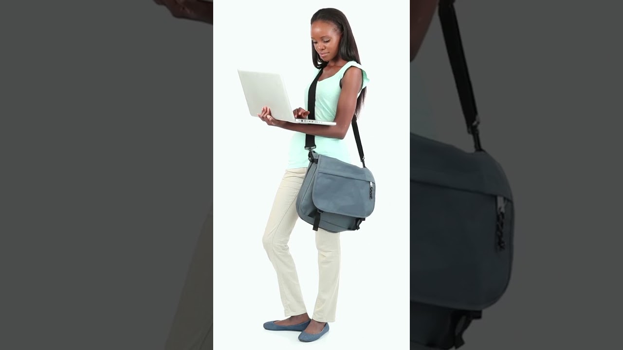 Professional Woman with Laptop | WaveBreak Media #shorts