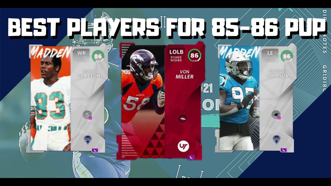 THE BEST PLAYERS TO USE YOUR 85-86 OVR POWER UP PASS ON! | MADDEN 21 ULTIMATE TEAM |
