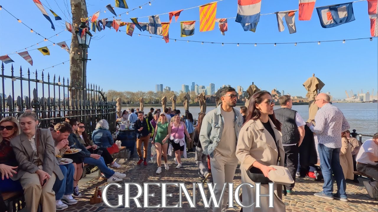 🌸 Spring Riverside Walk: Deptford to North Greenwich via Historic Greenwich | 4K Walking Tour