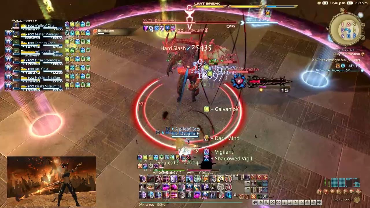 Final Fantasy XIV M12S week one kill (DRK MT PoV)