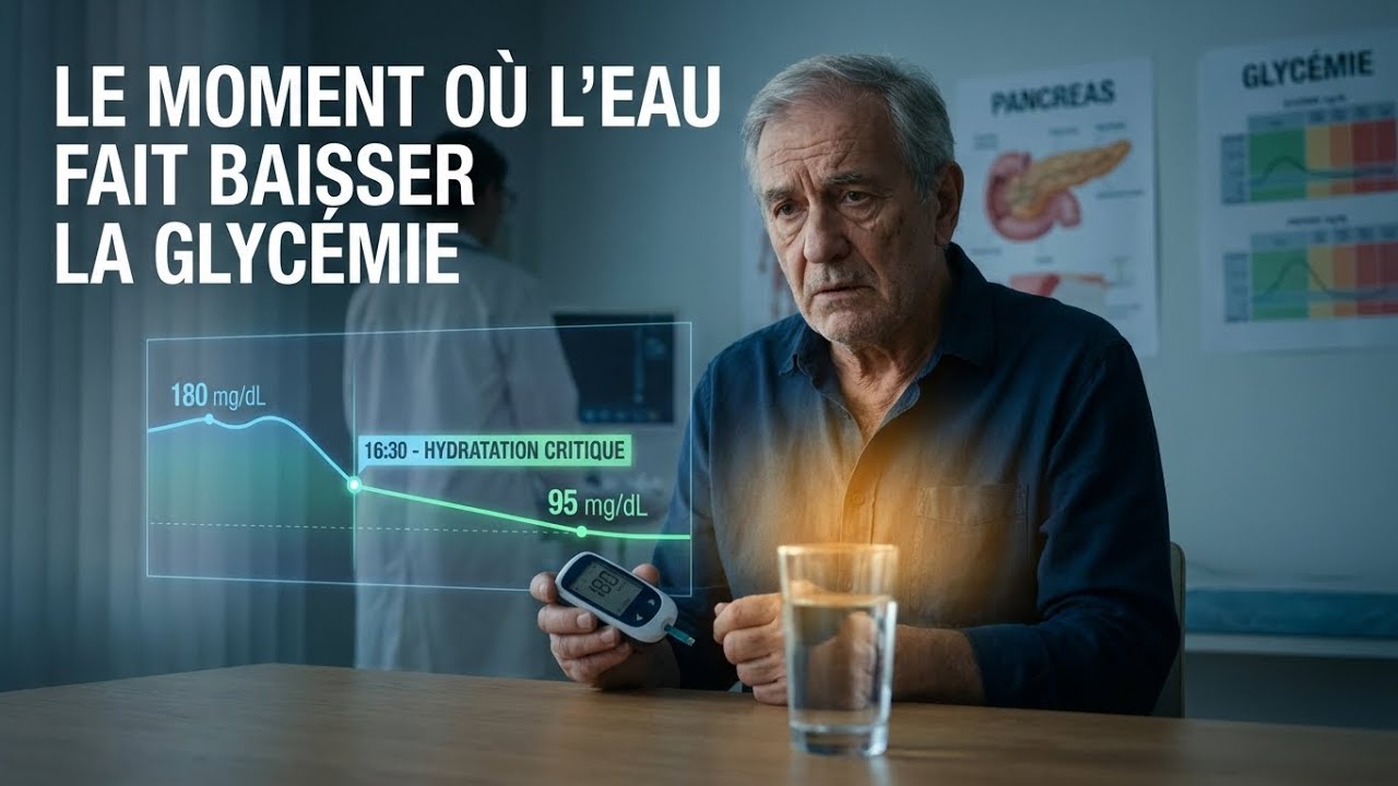 Diabète : Le moment précis où boire de l'eau fait chuter votre glycémie (Preuves)