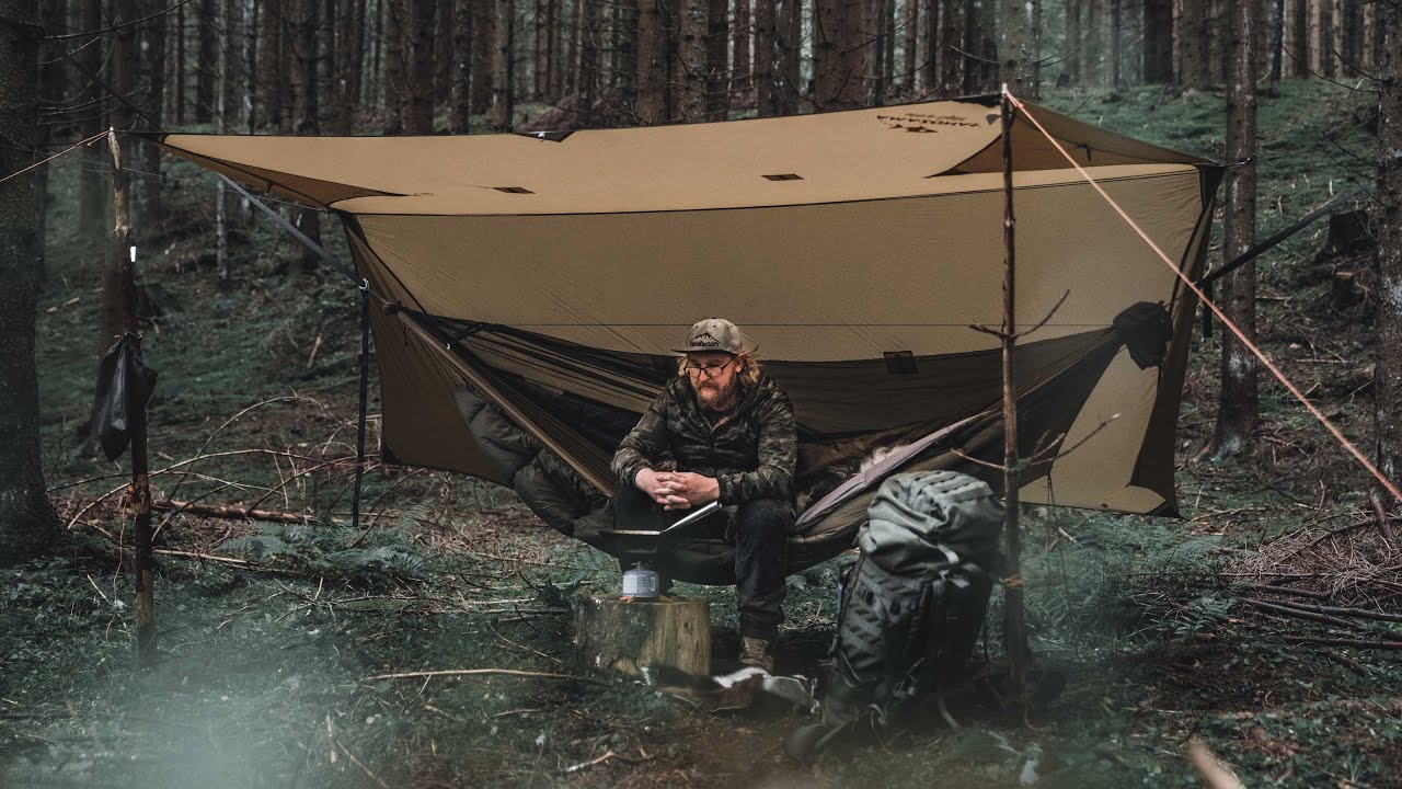 24h Hängematten Overnighter im Wald / Warbonnet Blackbird XLC / Bushcraft