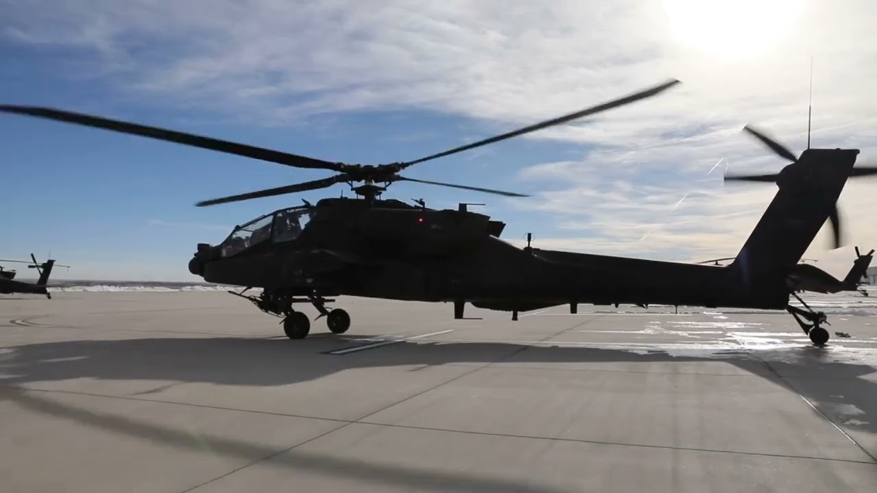 Hear the Power AH 64 Apache Start Up and Launch