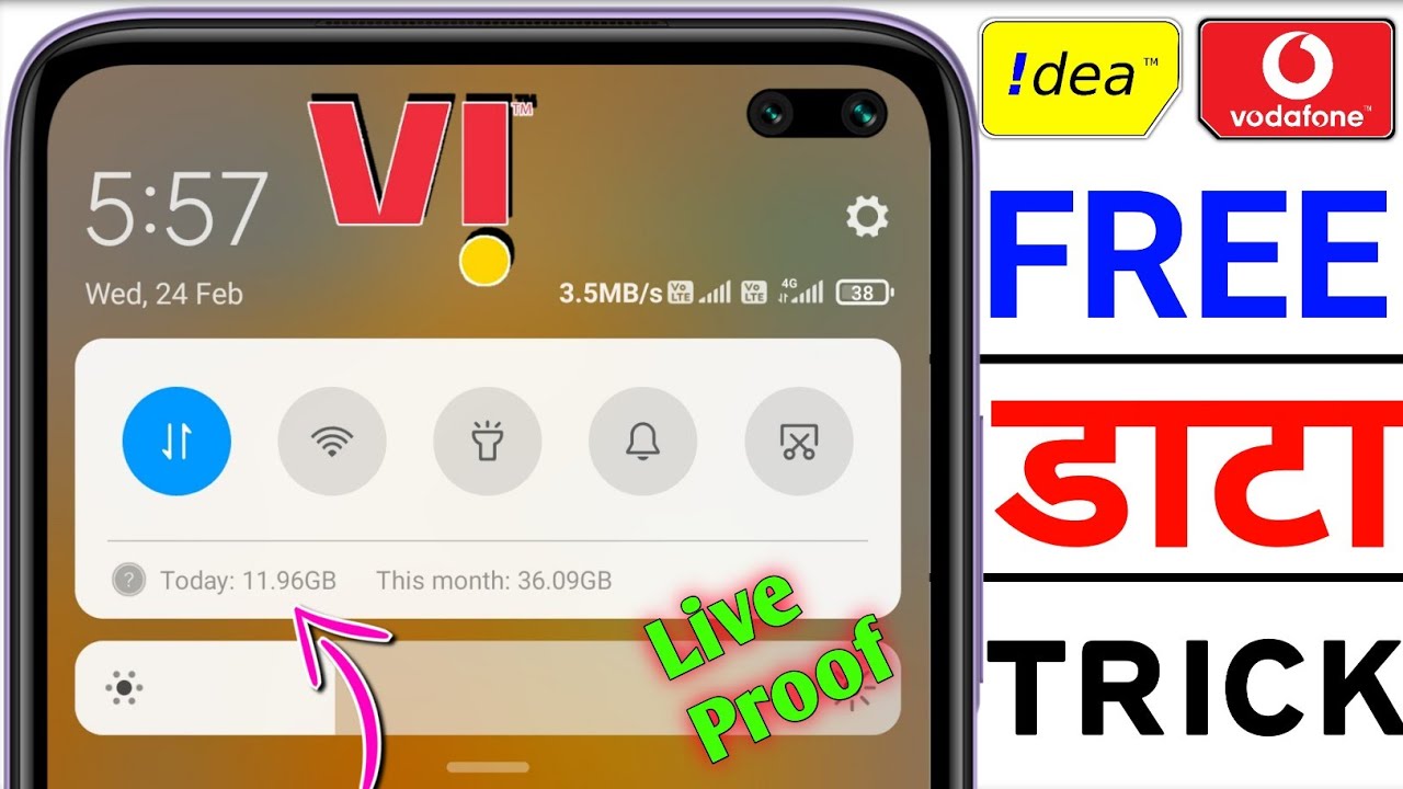 How to Use Free Net In Vi🔥 Vi Free Data Trick 2021 || Vi Free Net  ||  (voda-Idea ) Voda Free Net