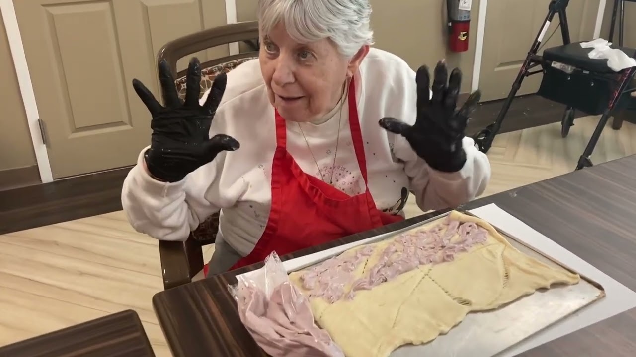 Baking Stuffed Croissants Together 🥐 | Transitional Memory Care at Chateau Madeleine, Melbourne FL