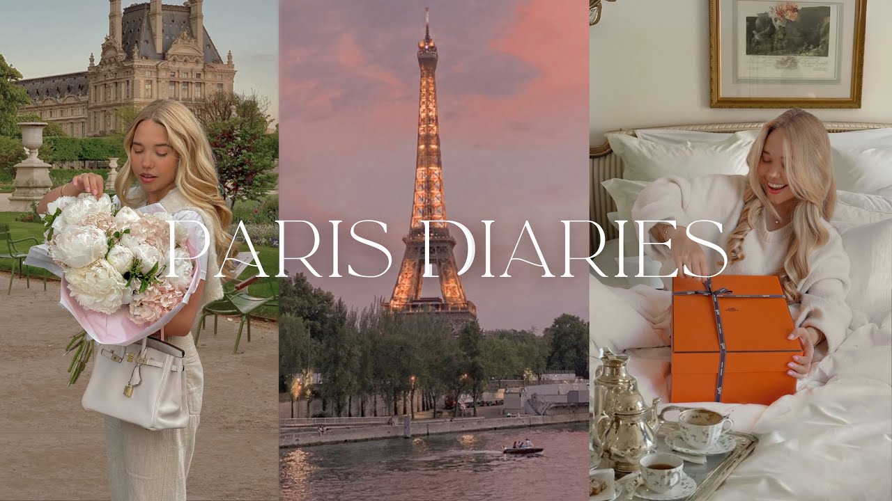 Paris Diaries 🤍🥐  Unboxing The Most BEAUTIFUL Hermès Bag, Eiffel Tower Views, Cafés & Palais Royal