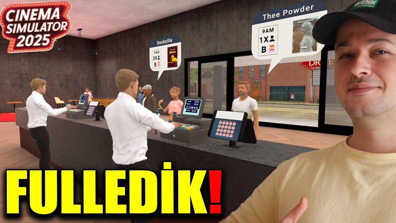 HER ŞEYİ AÇTIK! SİNEMA SALONUNU FULLEDİK! CİNEMA SİMULATOR 2025 #3
