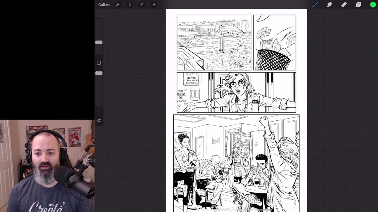 PC0401 Введение в раскрашивание комиксов в Procreate