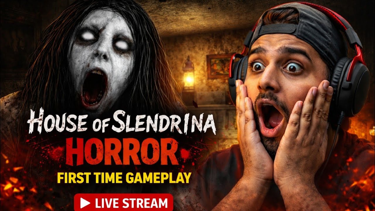 House of Slendrina Live steam Horror Game 😱😱