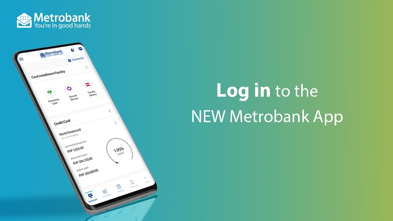 How to log in on the NEW Metrobank App