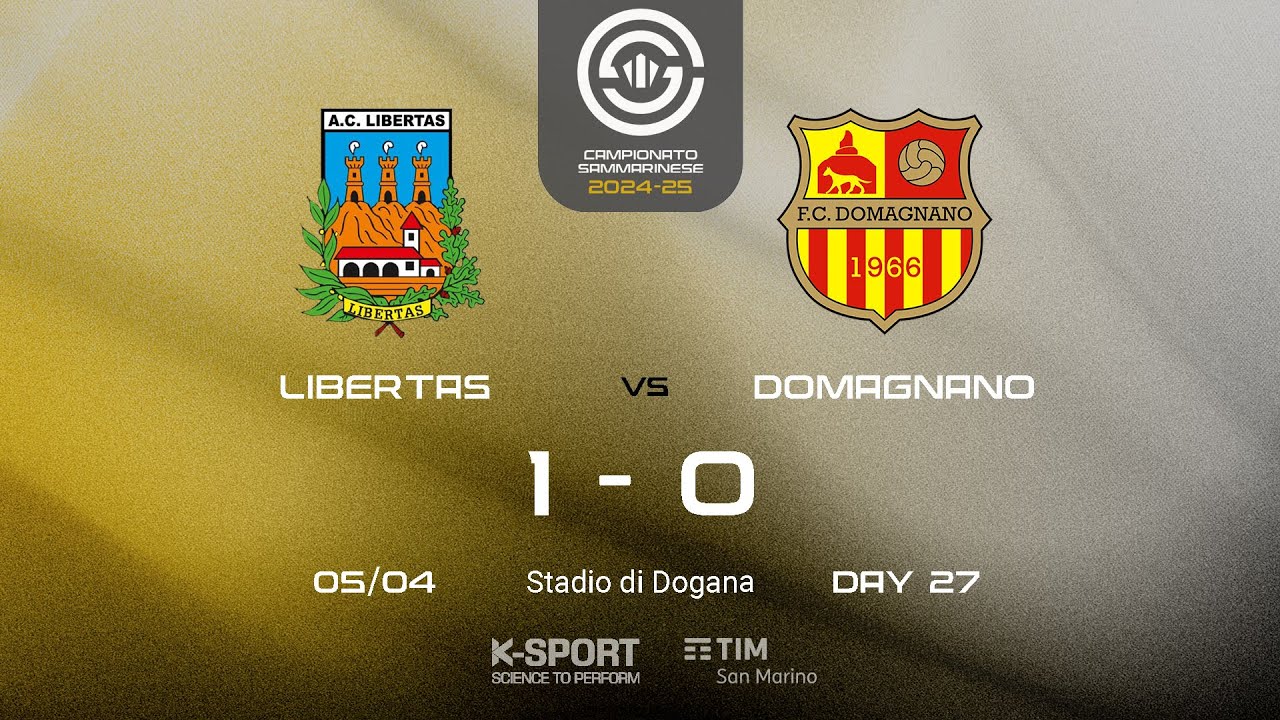 Campionato Sammarinese 2024-25, 27. giornata | HL Libertas - Domagnano 1-0