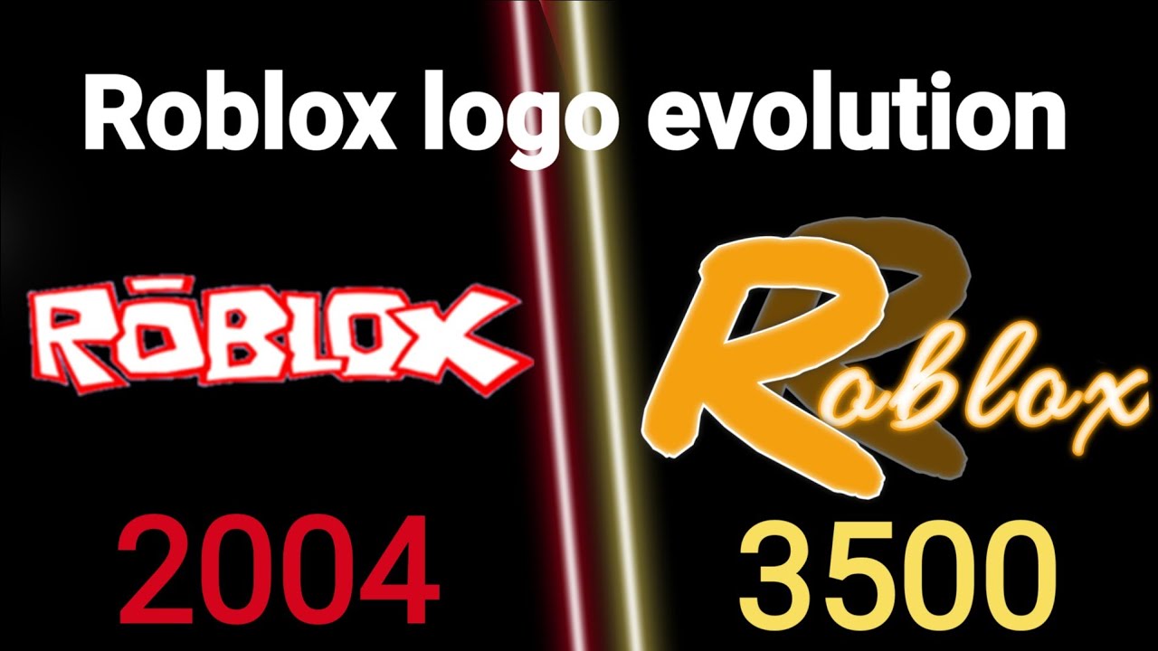 Roblox logo evolution 2004 - 3500