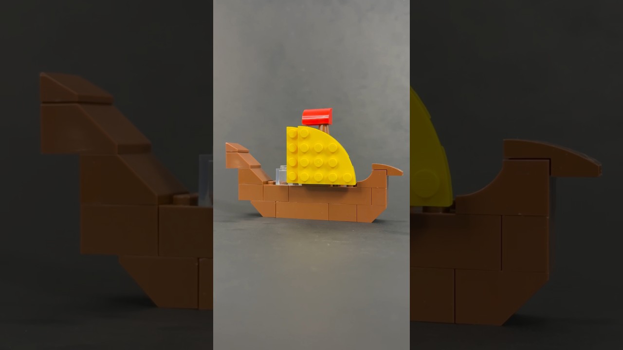 Парусный ⛵️ корабль викингов | Простая сборка из Lego Classic | Быстрая сборка