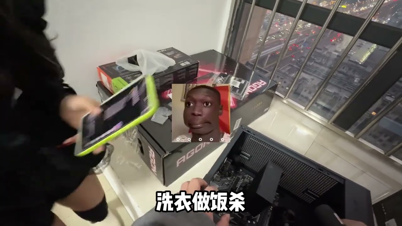 这么乐观的小姐姐居然有这些经历？帮女粉装台纯黑性价比主机！ 结尾有配置单#电脑 #装机 #长沙 #diy电脑 #电脑配置