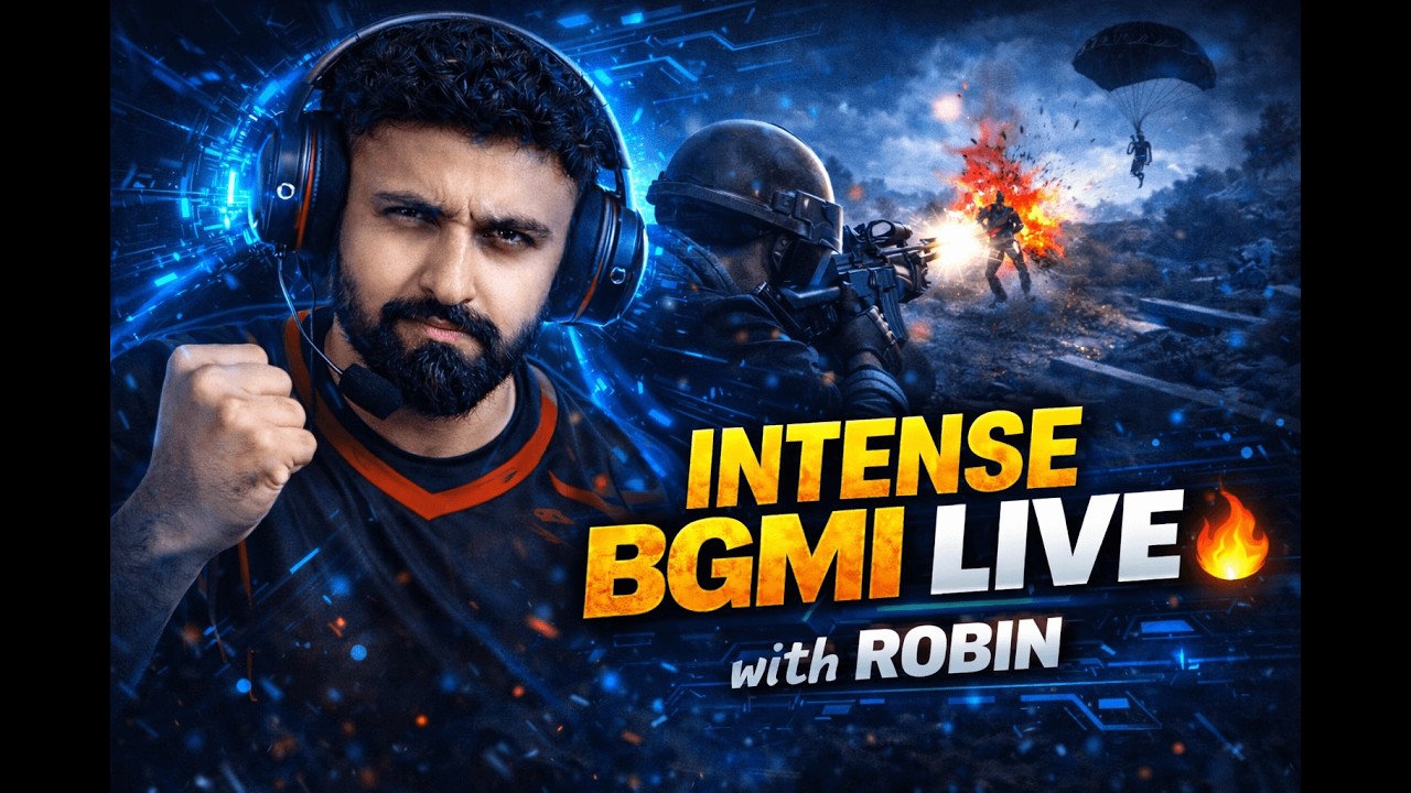 BGMI INTENSE LIVE 🔥 | Robin&rsquo;s Clutch Gameplay & Pro Moments
