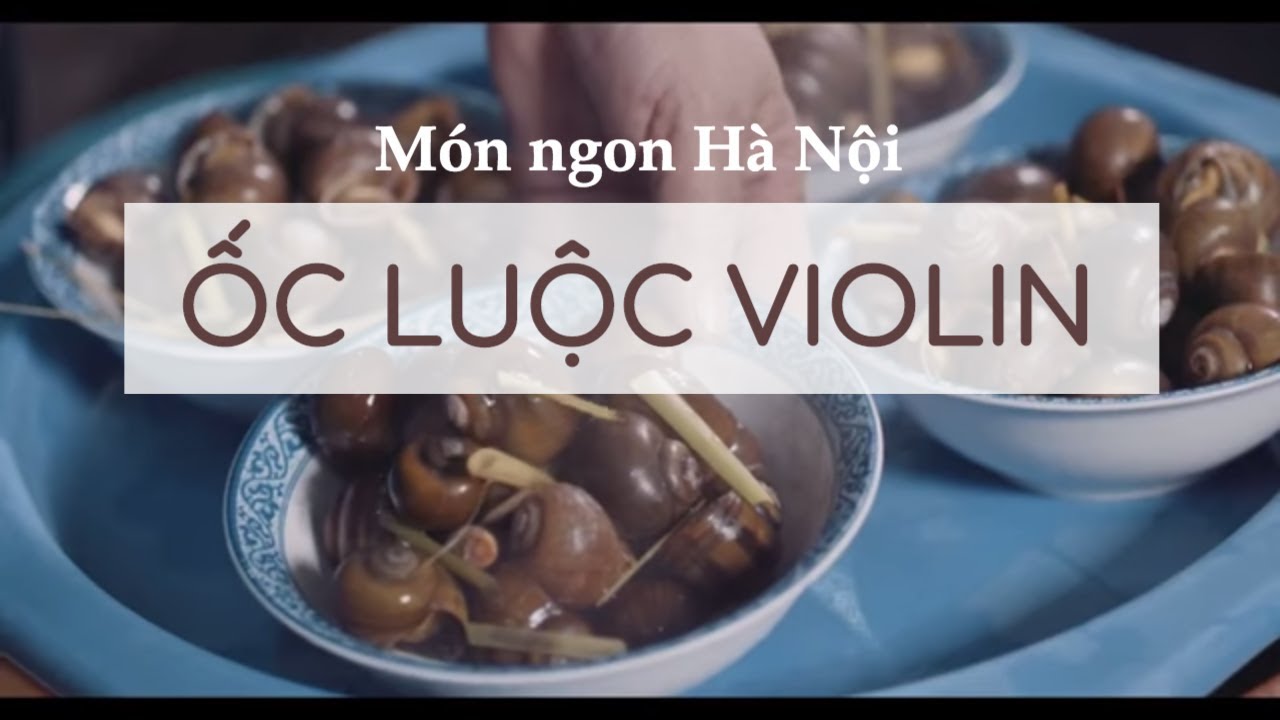 M&oacute;n ngon H&agrave; Nội || ỐC LUỘC VIOLIN  || Dinology