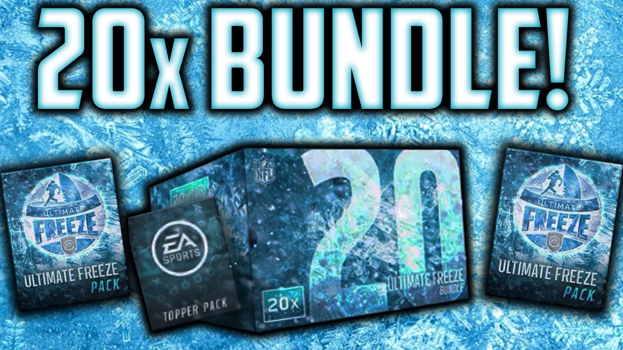20x ULTIMATE FREEZE BUNDLE! INSANE PULL! Madden Mobile 17