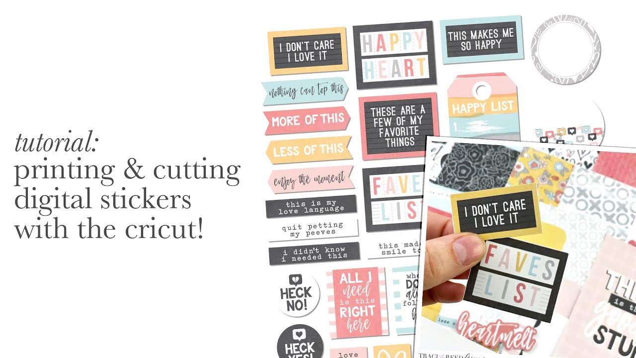 Урок по созданию гибридных наклеек | Печать и вырезание наклеек в Cricut Design Space!
