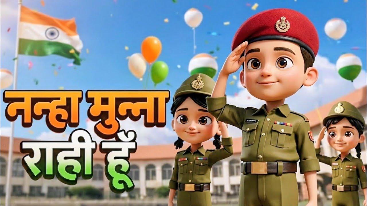 Nanha Munna Rahi Hoon - नन्हा मुन्ना राही हूँ l Popular Indian Patriotic Hindi Song l Republic Day🇮🇳