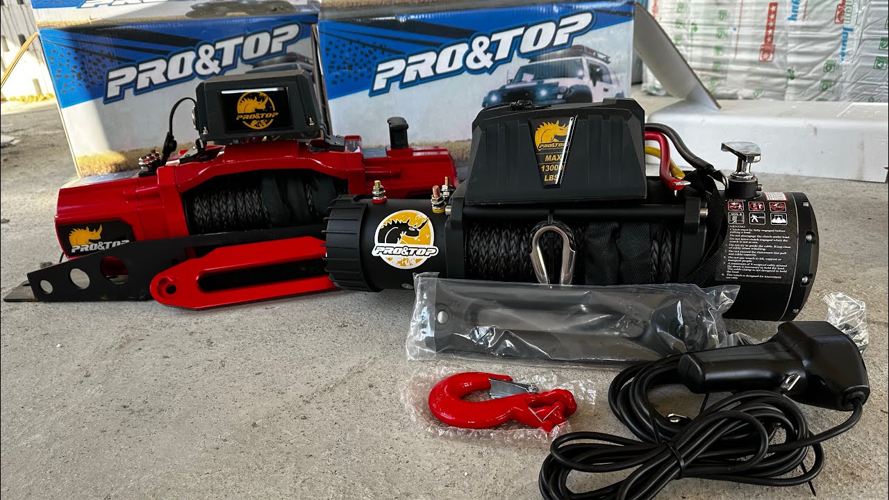 Лебедки PRO&top 13000 и 13500 . Обзор и продажа #лебёдка #winch ссылка на Авито и вацап в описании