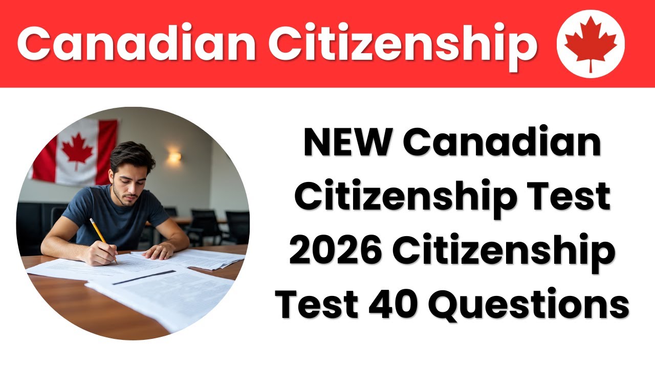 NEW Canadian Citizenship Test 2026 | Citizenship Test 40 Questions and Answers