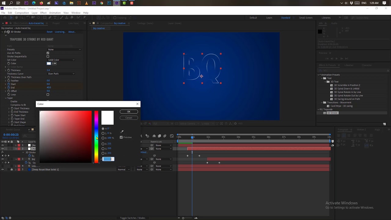 Learn After Effects Text Reveal With Lines Tutorial