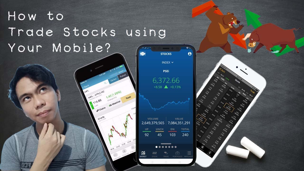 Trade Stocks using Mobile Phone | Tagalog
