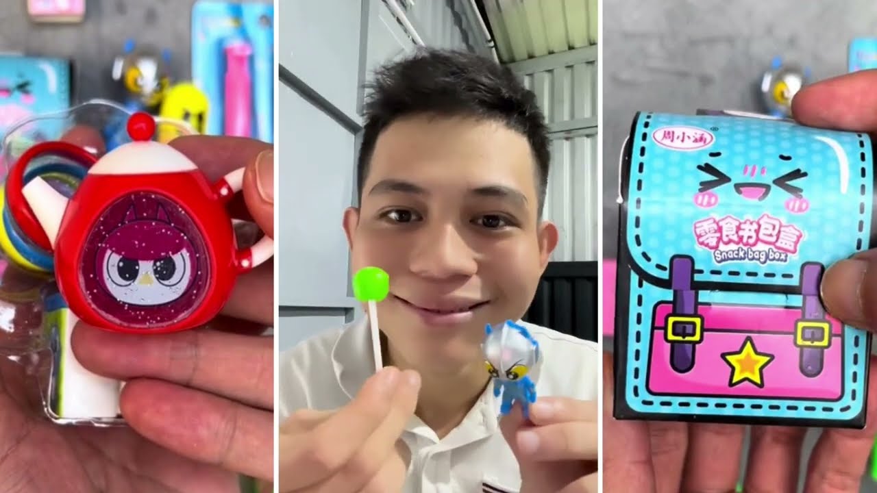 Review C&aacute;c Loại Kẹo Đồ Chơi Mini C&oacute; H&igrave;nh D&aacute;ng Kỳ Lạ|P.50| Huy Rong Chơi Ăn Kẹo
