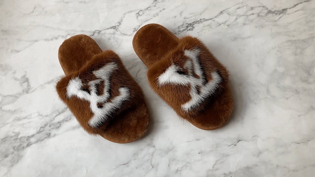 Wholesale Mink Fur Slides LV Gucci Chanel Fur Slippers for Fall Winter HL20X010