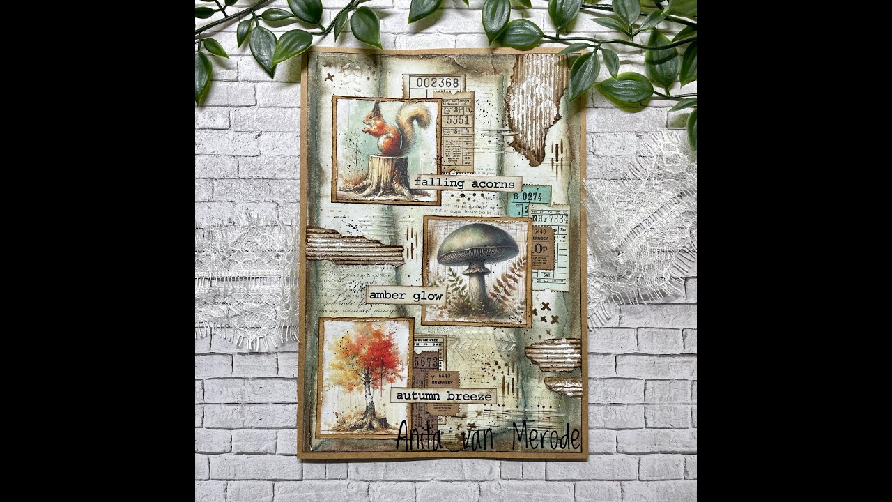Autumn collage page with Maremi