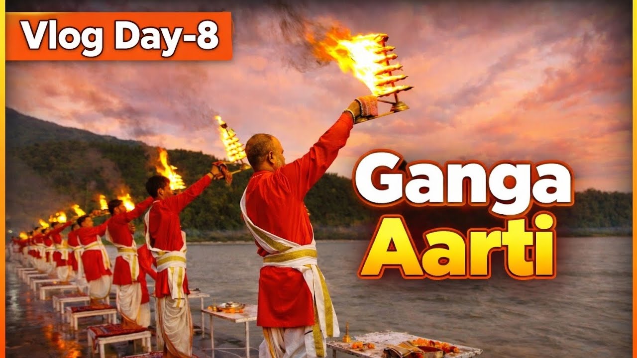 Triveni Ghat Ganga Aarti 🙏 | ऋषिकेश की दिव्य संध्या ✨ | Vlog Day-8