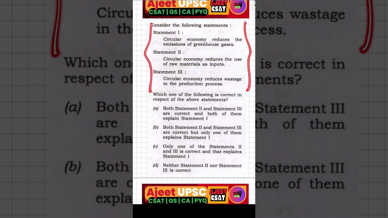 New Type of Assertion-Reason question UPSC Prelims 2025 