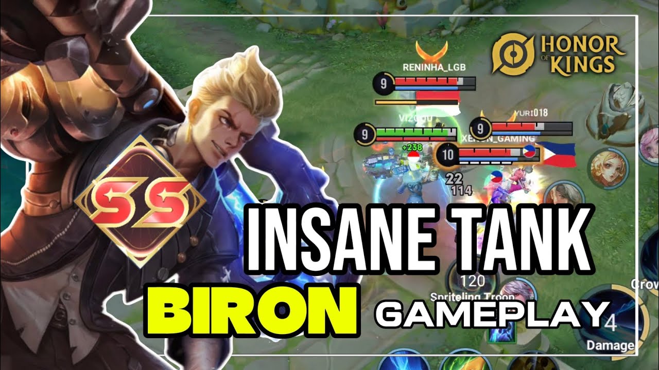 HOK BIRON INSANE TANK GAMEPLAY - HONOR OF KINGS
